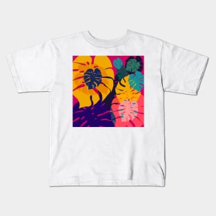 Aloha Flowers Pop Art Kids T-Shirt